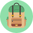 Backpack, School Bag, organized backpack, school backpack LightGreen icon