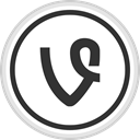 media, online, Logo, Social, Vine DarkSlateGray icon