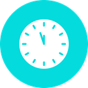 Countdown, twelve, Clock, new, time, year DarkTurquoise icon
