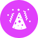 birthday, party, Cap, cone, new year, merry, Celebrate MediumOrchid icon