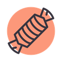 toffee, confectionery, Candy, sugar, sweet LightSalmon icon