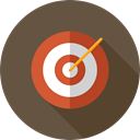 Arrow, Target, darts, Archery, targeting, weapons, Dart Board, Seo And Web DarkOliveGreen icon
