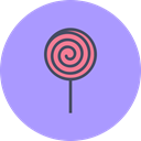 Candy, sugar, lollypop, sweet, Lollipop, treat, confectionery LightSteelBlue icon