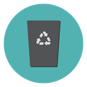 delete, remove, cancel, Trash, Bin, recycle, Garbage CadetBlue icon