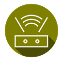 internet, network, Wifi, router Olive icon