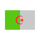 Nation, flag, Algeria, Country Black icon