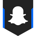 media, Logo, Social, Snapchat Black icon