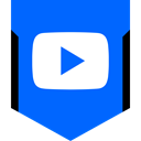 media, play, Logo, Social DodgerBlue icon