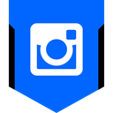 media, Logo, Social, Instagram DodgerBlue icon
