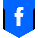 Social, media, Logo, Facebook DodgerBlue icon