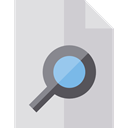 document, File, Archive, search, magnifying glass, Loupe, Files And Folders Gainsboro icon