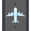 Airport, transportation, travel, Plane, transport, flight, Aeroplane, landing, Arrivals, Arrival DimGray icon