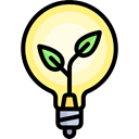 Ecology And Environment, illumination, technology, ecology, invention, Light bulb, Idea, electricity Black icon