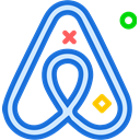network, Logo, Social, Brand, Airbnb RoyalBlue icon