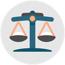 law, judge, Court, judgement, trial, Business Gainsboro icon