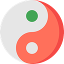 religion, Balance, philosophy, signs, Yin Yang, Taoism, Cultures Gainsboro icon