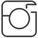 social media, Instagram DarkSlateGray icon
