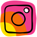 Camera, media, Community, photo, App, Social, Instagram DeepPink icon