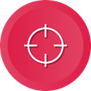 Target, Goal, focus, objective, Archery, Aim, success Crimson icon