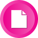 document, paper, File, Page, Blank DeepPink icon