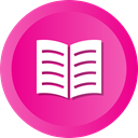 Book, Books, open, Library, education, reading DeepPink icon