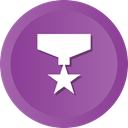 award, medal, Prize, winner, Ribbon, star DarkOrchid icon