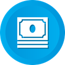 Money, Cash, stack, earnings, Dollar, profit, savings DeepSkyBlue icon