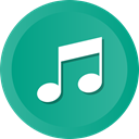 Multimedia, music, player, Note, eighth LightSeaGreen icon