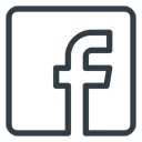 media, Logo, Facebook, Social Black icon