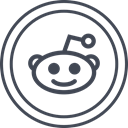 media, Logo, Reddit, Social DarkSlateGray icon