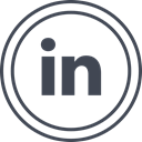 Social, media, Logo, Linkedin DarkSlateGray icon