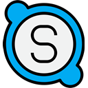 media, Logo, Skype, Social WhiteSmoke icon