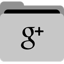 Folder, App, storage, Social, G+, google plus, Gplus Silver icon