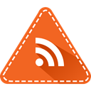 triangle, App, Rss, News, Social, Colorful, rss reader Chocolate icon