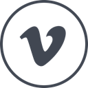 Social, media, online, Vimeo Black icon