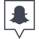 media, online, Social, Snapchat DarkSlateGray icon