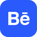 ios, Social, Android, Behance, media, global, App RoyalBlue icon