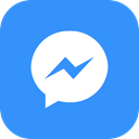 App, Messenger, Social, Android, ios, media, global DodgerBlue icon