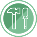 hammer, tool, Construction DarkSeaGreen icon