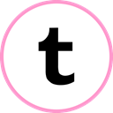 Tumblr, media, web, Social LightPink icon