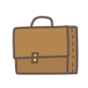 Bag, suitcase, study, school, student, Object Peru icon