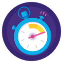 time, stopwatch, timer, sport, Badge, Fast, results MidnightBlue icon
