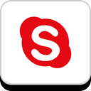 media, Logo, Skype, Social, Company, Brand Red icon