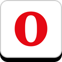 media, Opera, Logo, Social, Company, Brand Red icon