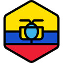 world, flag, Ecuador, flags, Country, Nation Gold icon