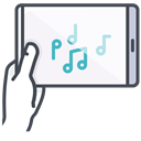 Connection device, music device, phone device, play device, sound device, mobile device, game device GhostWhite icon