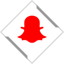 Social, Snapchat, media, online, presence, everywhere, omnipresence Black icon