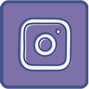 Metro, Instagram, outline LightSlateGray icon