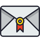 Letter, Business, Address, Communication, Mailbox, Email, envelope, mail Lavender icon