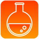 tube, scientific, Flasks OrangeRed icon